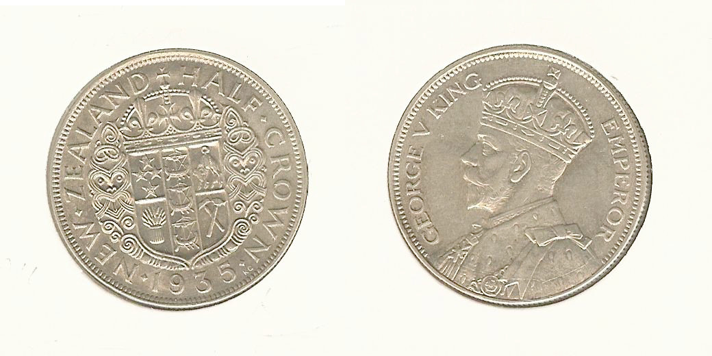 New Zealand 1/2 crown 1935 AU